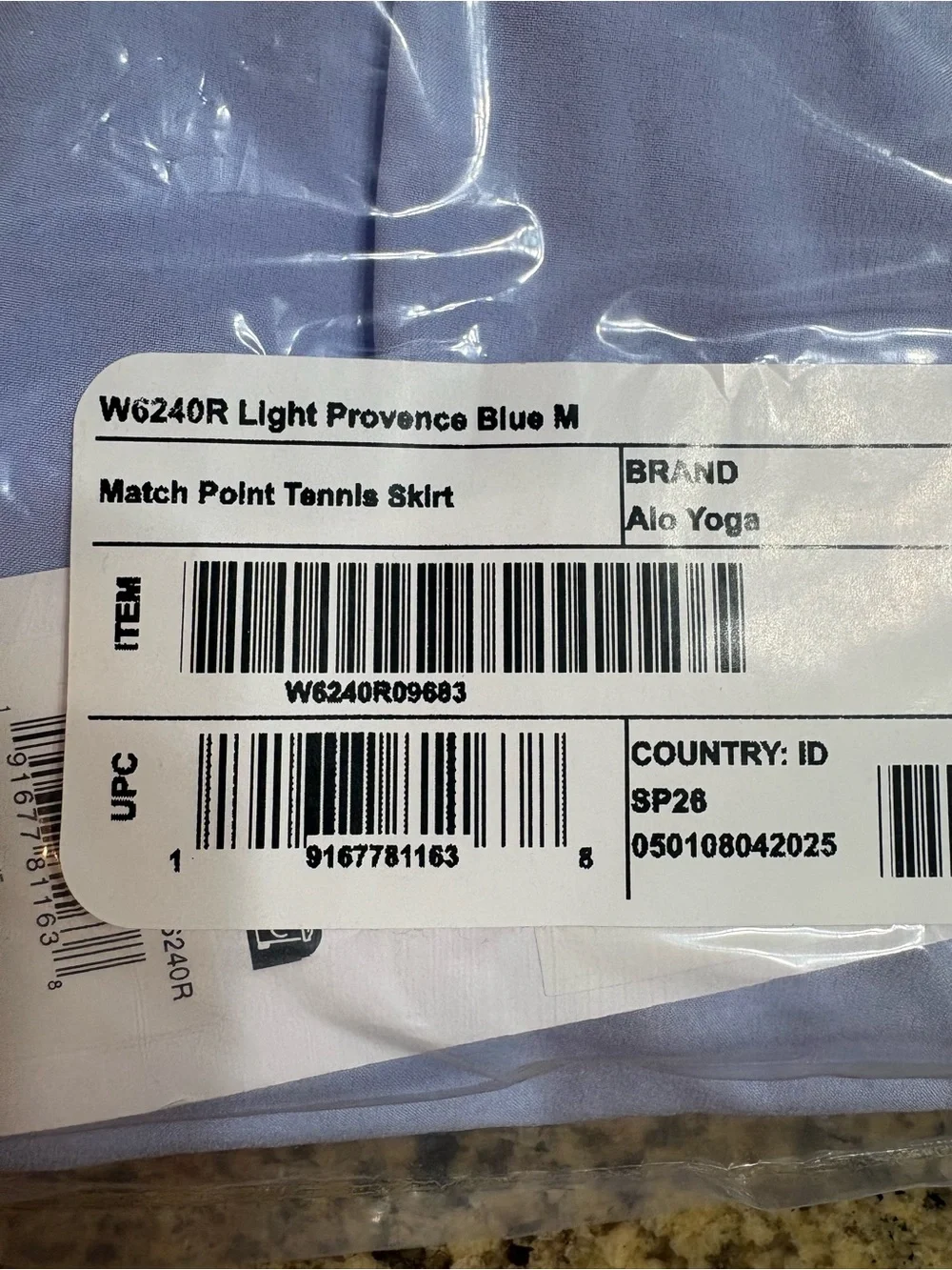 Alo Match Point Tennis Skirt NWT Light Provence Blue